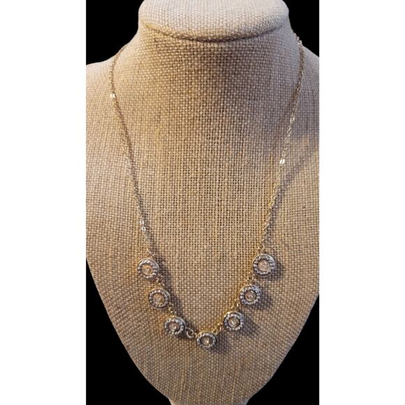 Gold Tone Coin Necklace - Picture 2 of 3